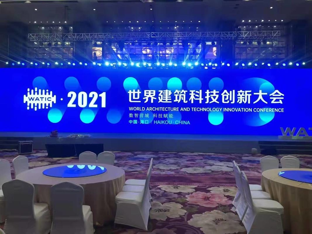 Многоцветная стеклянная панель LED для внутренних помещений