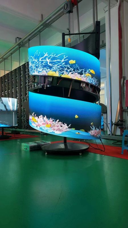 3840HZ Кривая видеостена концерта, SMD1515 светодиодный экран для сцены