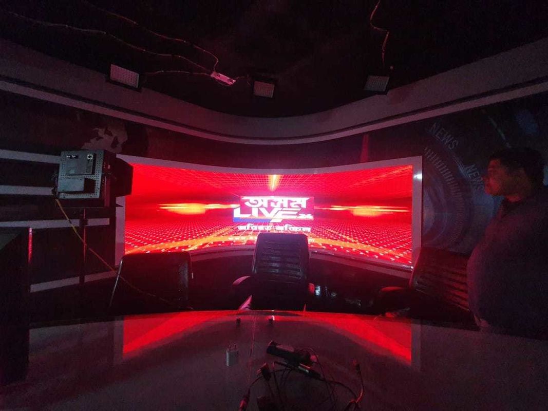 RGB HD LED-дисплей многоцветный гибкий для концерта